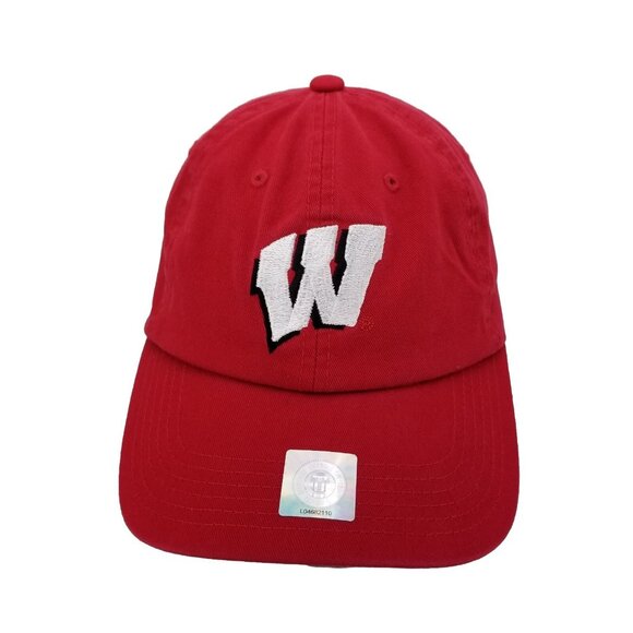 ✅Wisconsin Badgers Hat Red NCAA College Sports Dad Cap Captivating Headgear OSFA - Picture 2 of 9